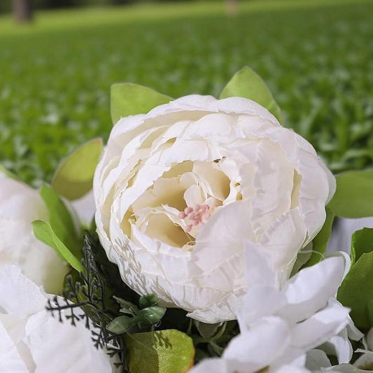 Dekorly Springs Flowers Artificial Silk Peony Bouquets Wedding Home Decoration