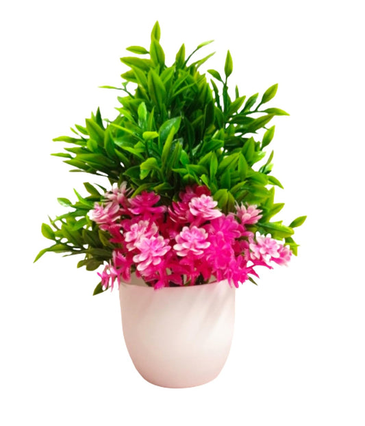 Dekorly Artificial Potted Plants, 8 Pack Artificial Plastic Eucalyptus Plants Small Indoor Potted Houseplants, Small Faux Plants for Home Decor Bathroom Office Farmhouse