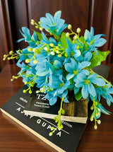 Dekorly Artifical Set of 2 Daisy Bunch Vintage Realistic Flowers for Home, Bedroom, Living Room & Office Decoration (Without Vase Pot) Variety of Colours