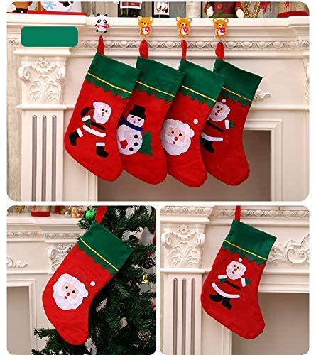 DEKORLY Christmas Stockings (2-Pack) – Classic Holiday Socks for Tree Hanging, Candy Gifts & Home Décor