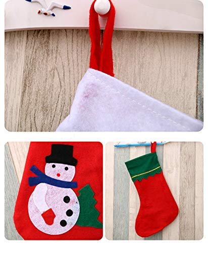 DEKORLY Christmas Stockings (2-Pack) – Classic Holiday Socks for Tree Hanging, Candy Gifts & Home Décor