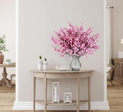 Dekorly Artificial Baby's Breath Gypsophila Flower Bunch for Home Decoration | Flowers for Vases| Decoration Items for Living Room|Home Decor|Diwali Decor|Chritmas (5 Pcs)