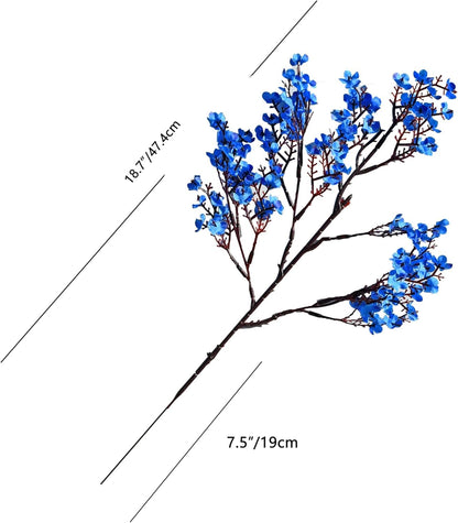 Dekorly Long Stem Artificial Baby Breath Flowers Real Touch Silk Gypsophila Bouquets for Office Indoor Outdoor Wedding DIY Party Centerpieces Decoration