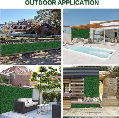 Dekorly Plastic Artificial Grass Wall Panels | Indoor & Outdoor Decoration | Garden | Floor | Balcony | Home Decor | Vertical Garden Artificial Wall Plants (58cm x 40cm)