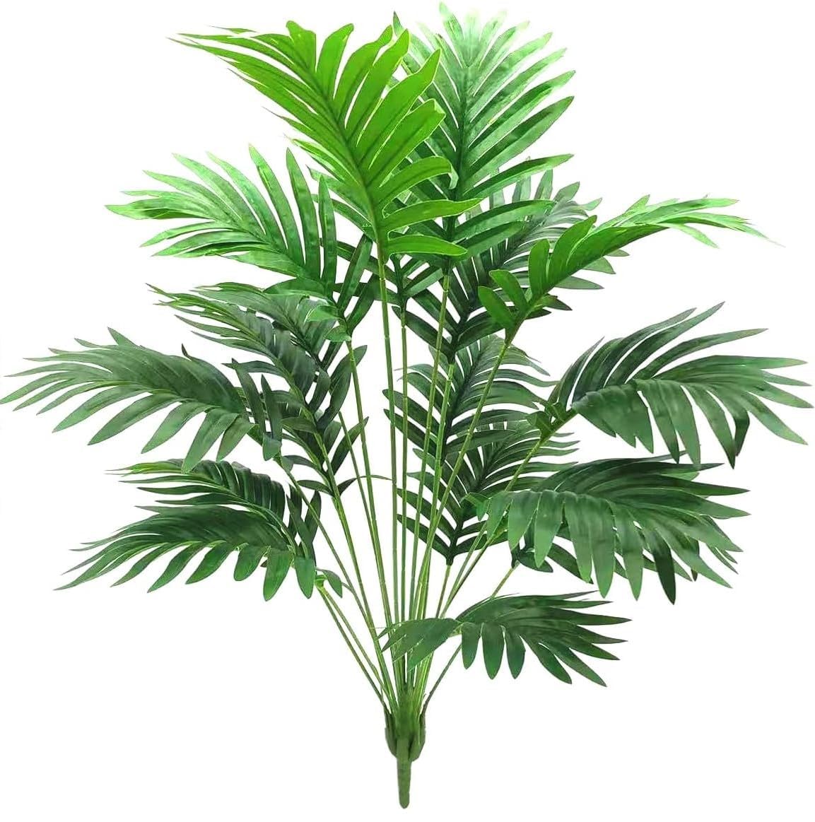 Dekorly Plastic Fake Plants Artificial Floor Plants Large Tropical Palm Tree Tall Monstera Plant in Pot Faux Plants for Indoor Outdoor Home (Areca | Black Pot)
