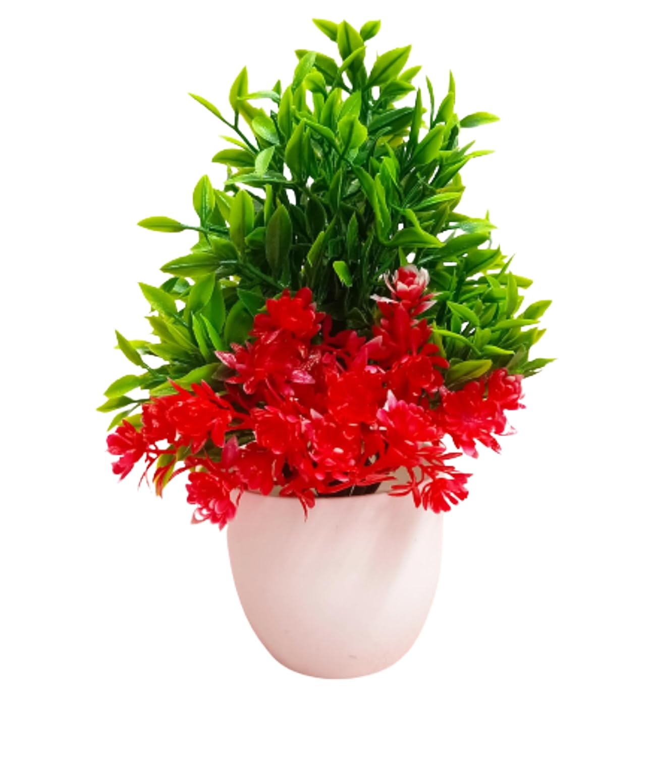 Dekorly Artificial Potted Plants, 8 Pack Artificial Plastic Eucalyptus Plants Small Indoor Potted Houseplants, Small Faux Plants for Home Decor Bathroom Office Farmhouse