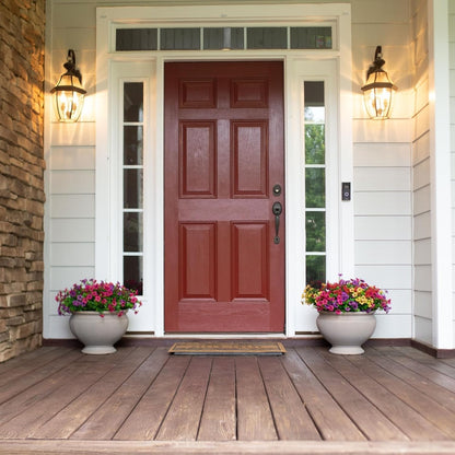 Dekorly Artificial Fake Daisy Flowers Plants for Outdoor Winter Christmas Decoration Faux Silk Daisy Resistant Look Real for Outside Planter Garden Home Office Room Decor |(Pack of 4)