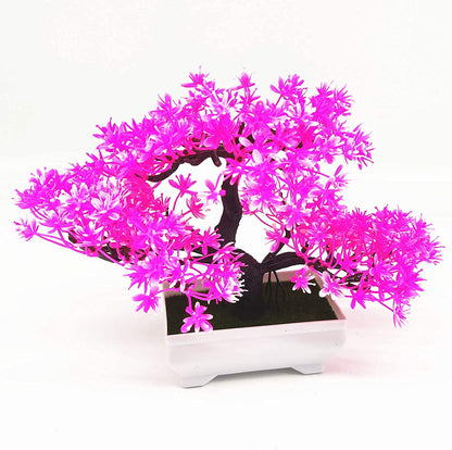 Dekorly Artificial Bonsai for Home Office, Bedroom Living Room Decoration Purple Color