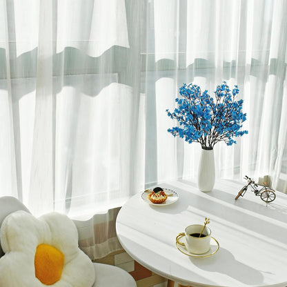 Dekorly Long Stem Artificial Baby Breath Flowers Real Touch Silk Gypsophila Bouquets for Office Indoor Outdoor Wedding DIY Party Centerpieces Decoration