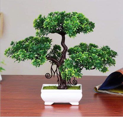 Dekorly Artificial Bonsai for Home Office, Bedroom Living Room Decoration Green