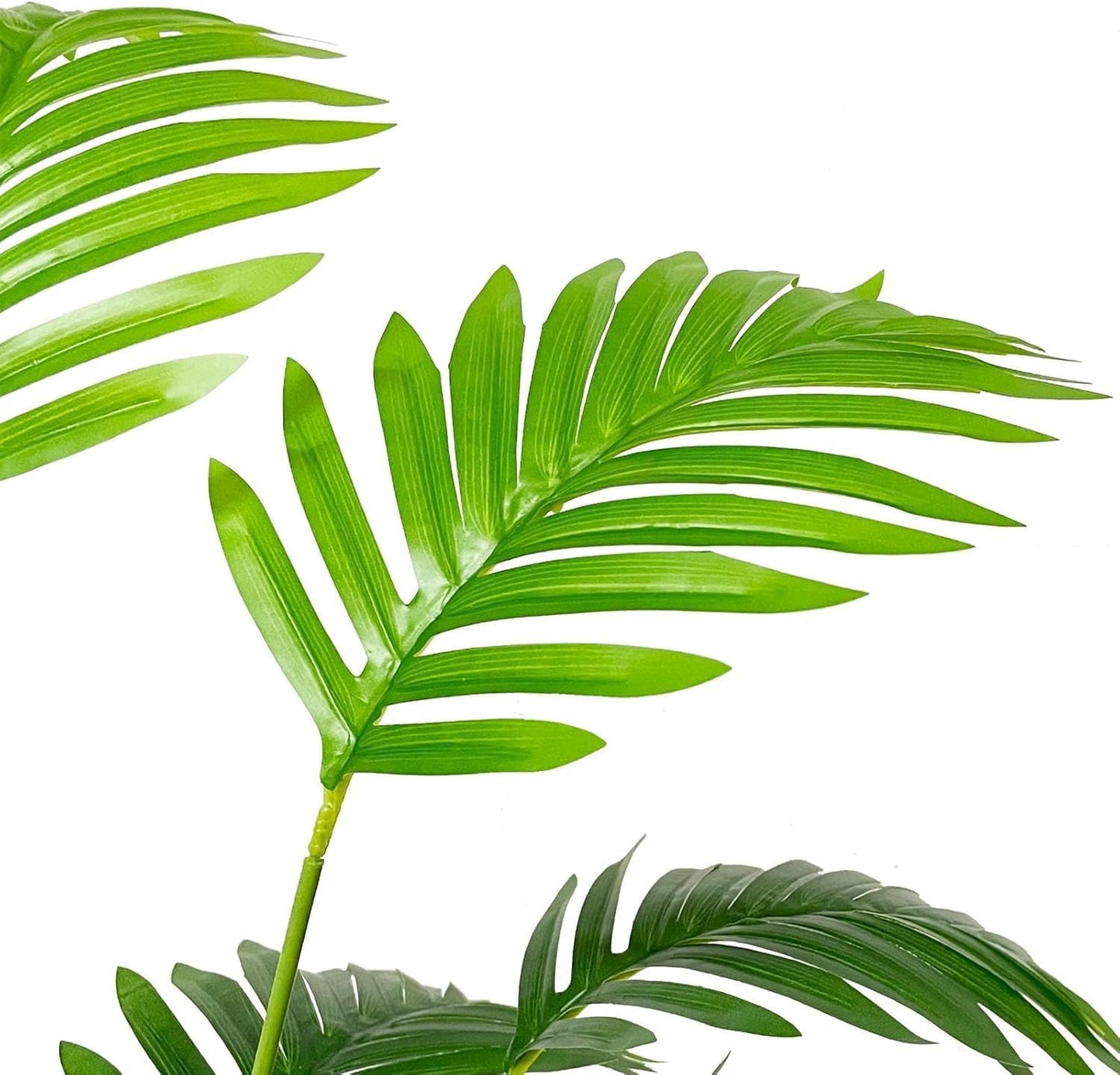 Dekorly Plastic Fake Plants Artificial Floor Plants Large Tropical Palm Tree Tall Monstera Plant in Pot Faux Plants for Indoor Outdoor Home (Areca | Black Pot)