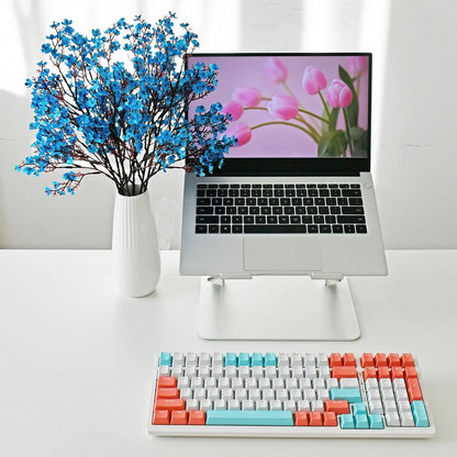 Dekorly Long Stem Artificial Baby Breath Flowers Real Touch Silk Gypsophila Bouquets for Office Indoor Outdoor Wedding DIY Party Centerpieces Decoration