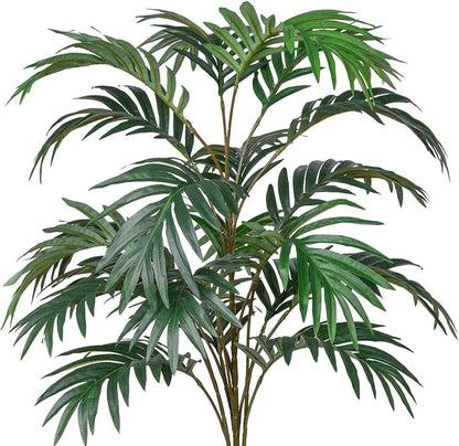 Dekorly Plastic Fake Plants Artificial Floor Plants Large Tropical Palm Tree Tall Monstera Plant in Pot Faux Plants for Indoor Outdoor Home (Areca | Without Pot), Green