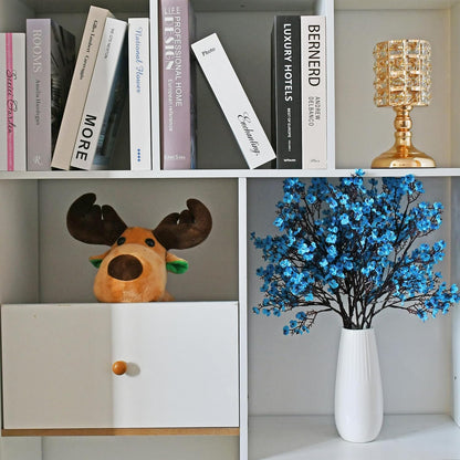 Dekorly Long Stem Artificial Baby Breath Flowers Real Touch Silk Gypsophila Bouquets for Office Indoor Outdoor Wedding DIY Party Centerpieces Decoration