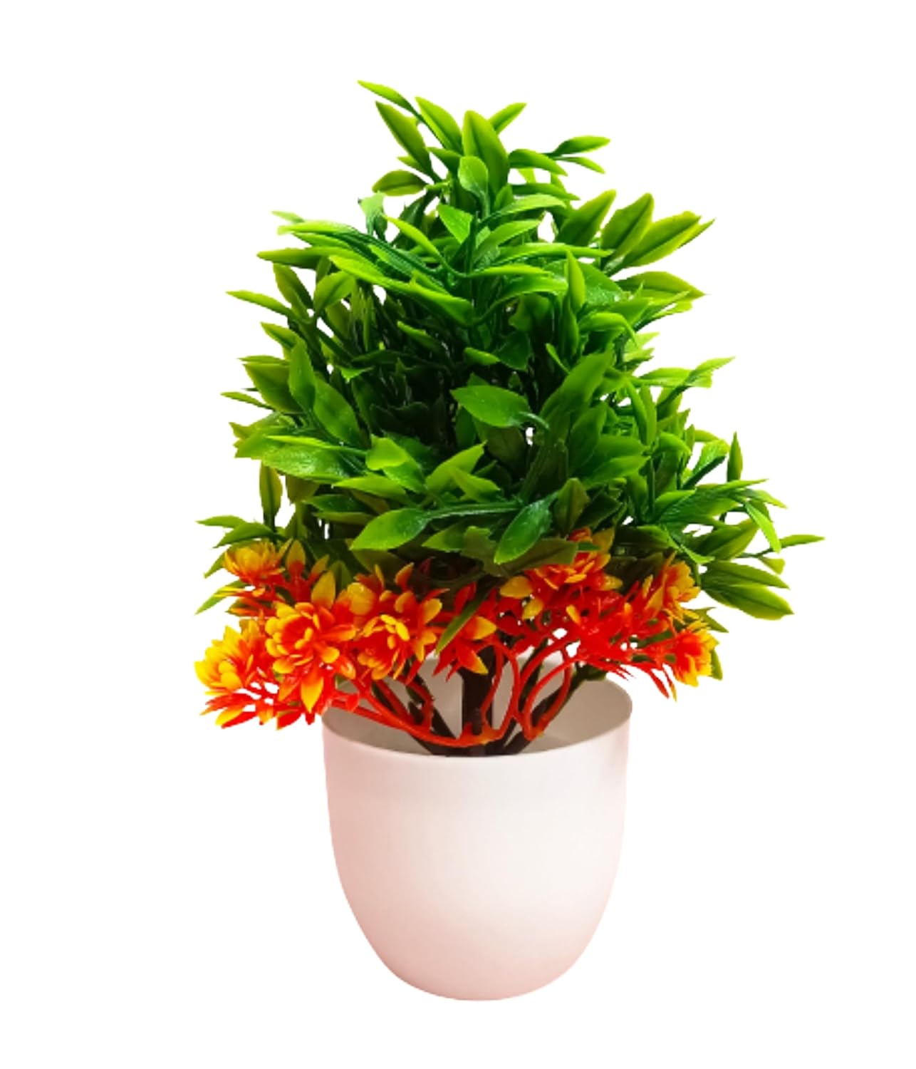 Dekorly Artificial Potted Plants, 8 Pack Artificial Plastic Eucalyptus Plants Small Indoor Potted Houseplants, Small Faux Plants for Home Decor Bathroom Office Farmhouse