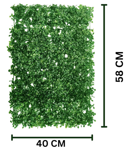 Dekorly Plastic Artificial Grass Wall Panels | Indoor & Outdoor Decoration | Garden | Floor | Balcony | Home Decor | Vertical Garden Artificial Wall Plants (58cm x 40cm)