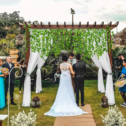 Dekorly Artificial Green Leaf Vine Money Plant Hanging, Artificial Ivy Leaves, Artificial Creeper Leaf Vine, Artificial Ivy Foliage, Ivy Wall Decor,Roof Decor | Each Plant 6 Feet (Green-B)