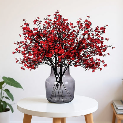 Dekorly Artificial Baby's Breath Gypsophila Flower Bunch for Home Decoration | Flowers for Vases| Decoration Items for Living Room|Home Decor|Diwali Decor|Chritmas (5 Pcs)
