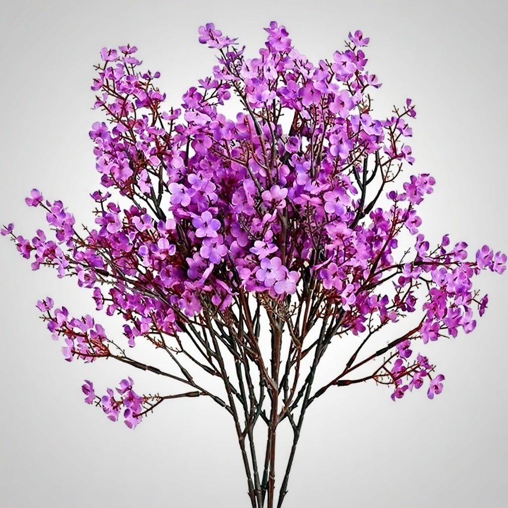 Dekorly Long Stem Artificial Baby Breath Flowers Real Touch Silk Gypsophila Bouquets for Office Indoor Outdoor Wedding DIY Party Centerpieces Decoration