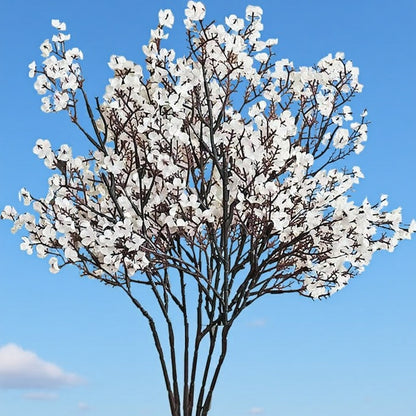 Dekorly Long Stem Artificial Baby Breath Flowers Real Touch Silk Gypsophila Bouquets for Office Indoor Outdoor Wedding DIY Party Centerpieces Decoration