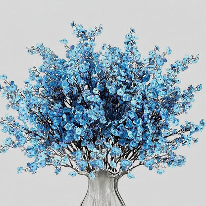 Dekorly Babys Breath Artificial Flowers Gypsophila Bouquets Bulk Real Touch Fake Silk Flowers for Home Wedding DIY Floral Arrangement Kitchen Table Centerpiece Festival Decoration