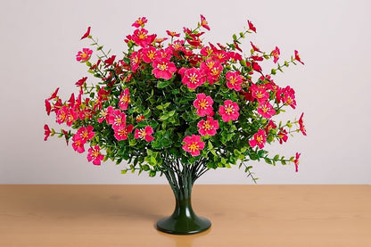 Dekorly Artificial Daisy Flowers Faux Plants Shrubs Plastic Greenery UV Protected for Living Room House Wall Window Porch Office Wedding Decor