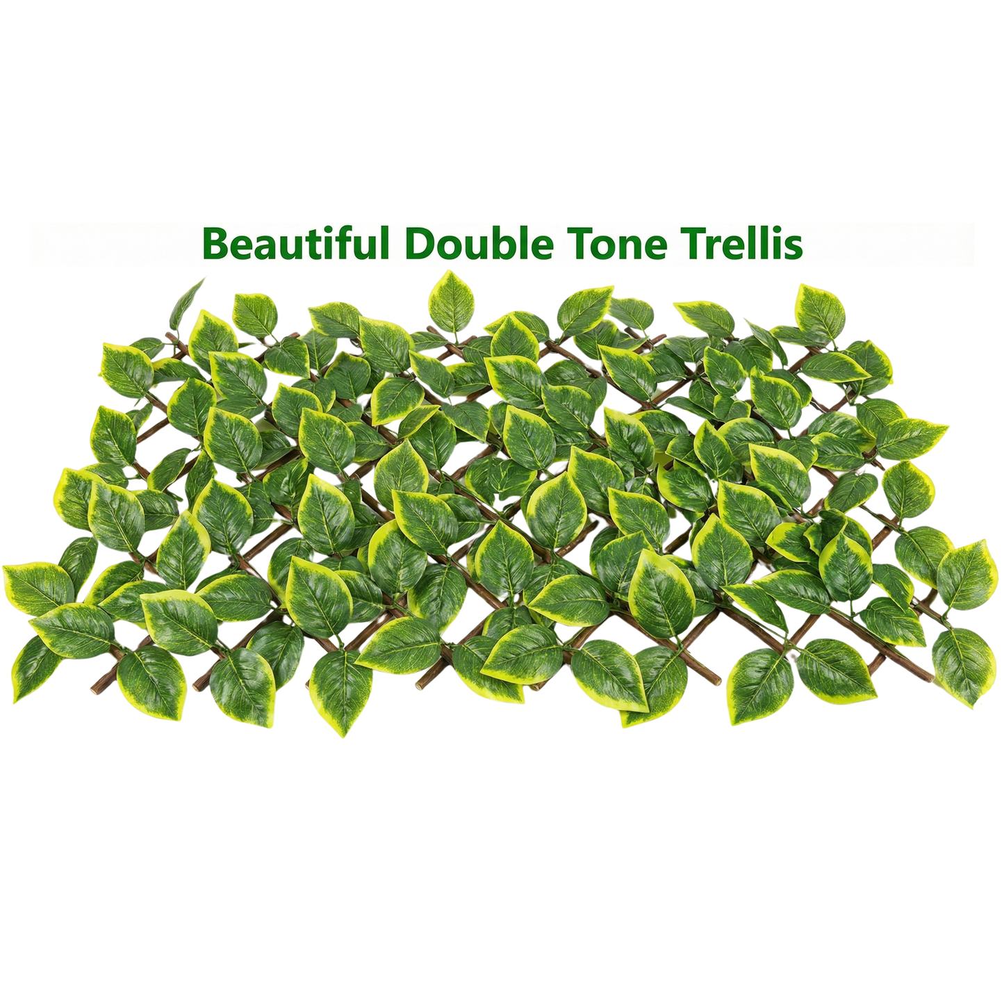 Dekorly Artificial Ivy Leaf Trellis Fence, 10ft x 4ft Expandable Grass Fence, UV Protected Faux Greenery for Outdoor & Indoor Use