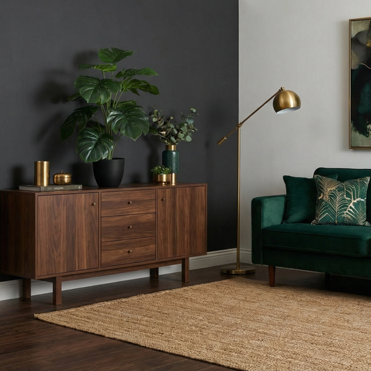 Dekorly Monstera Artificial Plant 26 Inches | 18 Leaves Realistic Faux Indoor Floor Plant with Pot for Home Living Room Office Decor