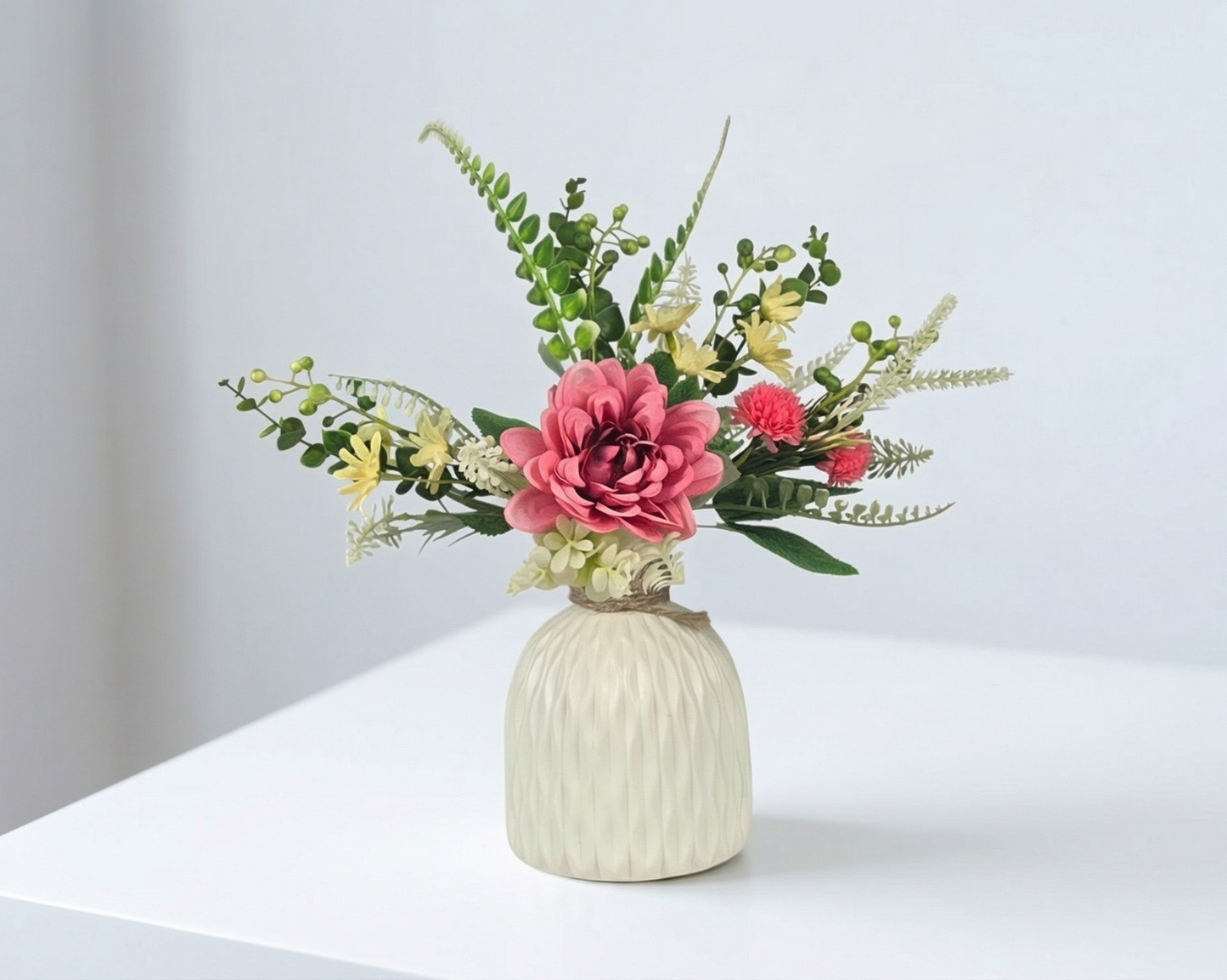 Dekorly Artificial Chrysanthemum Flower Arrangement – 30cm Premium Home & Table Décor