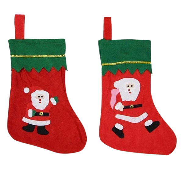 DEKORLY Christmas Stockings (2-Pack) – Classic Holiday Socks for Tree Hanging, Candy Gifts & Home Décor