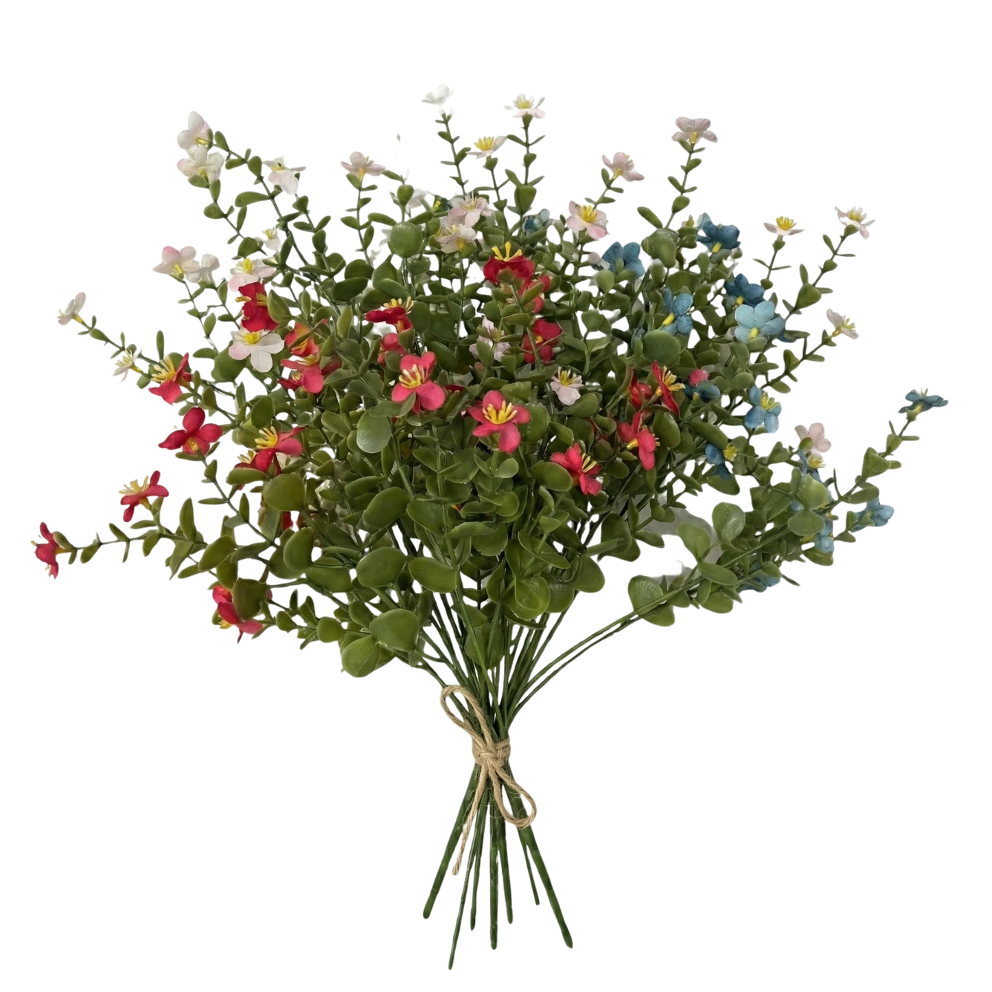 Dekorly Artificial Silk Flowers for Decoration Outdoors - Fake Faux Daisies Colorful Flowers Bouquets with Stems for Table Centerpieces Home Decor Indoor Outsides Arrangements Set of 4