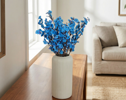 Dekorly Artificial Baby’s Breath Gypsophila Flower Plant – 40 cm Realistic Faux Floral Arrangement with White Plastic Pot for Home, Living Room & Office Table Decor, Elegant Gift Item