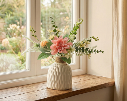 Dekorly Artificial Chrysanthemum Flower Arrangement – 30cm Premium Home & Table Décor