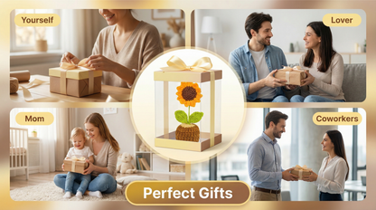 Dekorly Handmade Crochet Sunflower Plant with Pot – Yarn Flower Home, Desk & Gift Decor