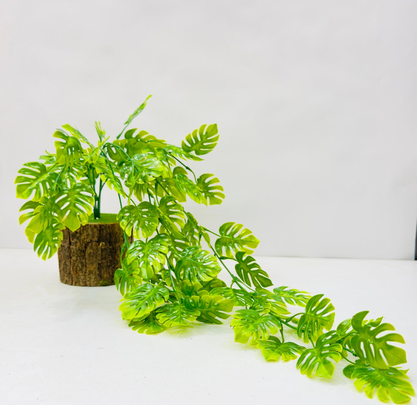 Dekorly Artificial Monstera Vine Plant – 30 cm Potted + 64 cm Hanging Vine Indoor & Outdoor Home & Office Décor