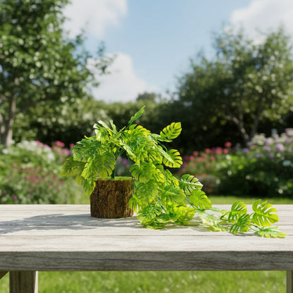 Dekorly Artificial Monstera Vine Plant – 30 cm Potted + 64 cm Hanging Vine Indoor & Outdoor Home & Office Décor