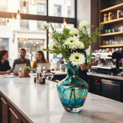 Dekorly White Artificial Rose Bouquet | Real-Looking Rose Flowers, Mini Daisy Flower & Wild Grass Table Décor for Home, Living Room, Office & Vase Decoration