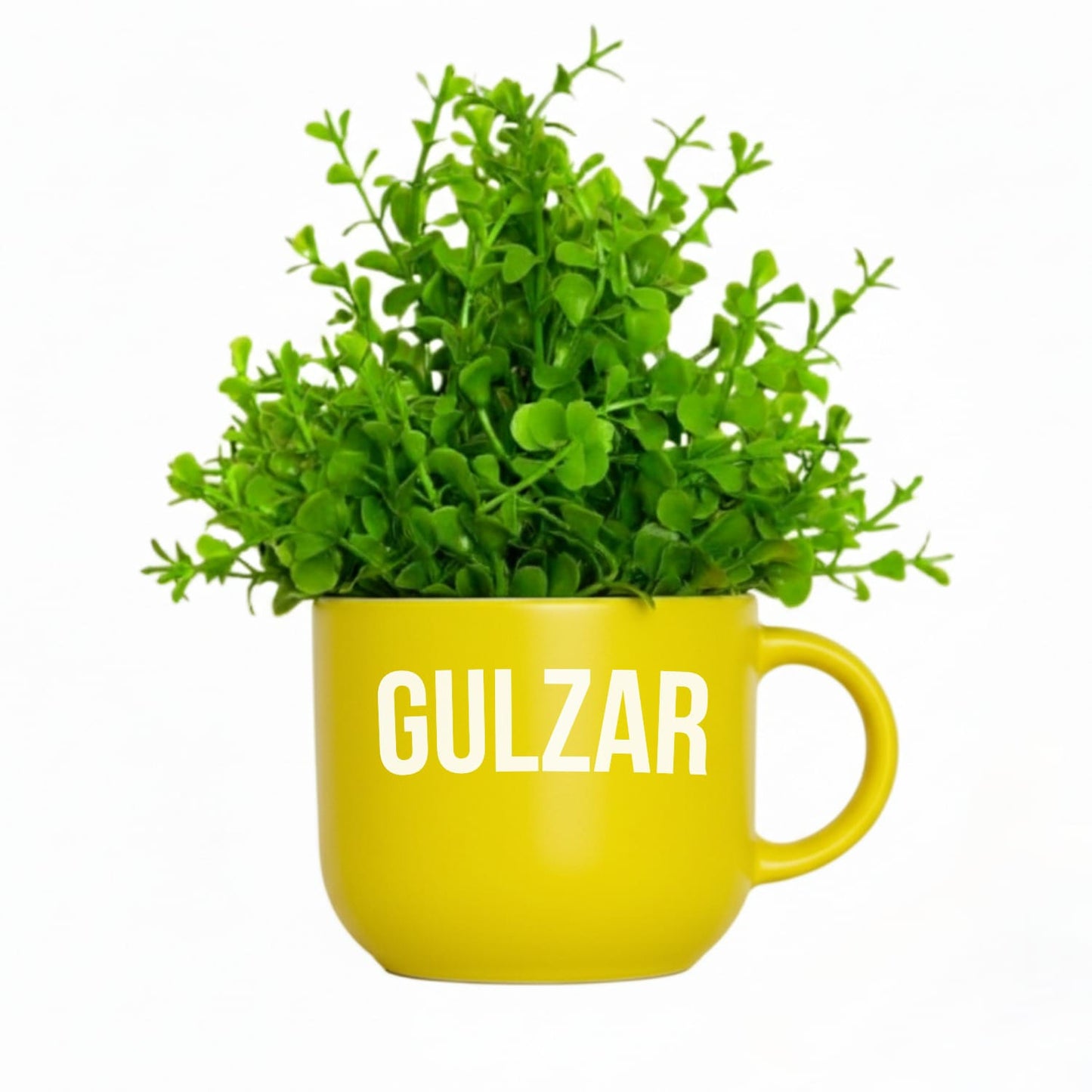 Dekorly Colorful Wall-Mounted Mug Planters with Faux Greenery(20 CM)- Wall Decorative Pots for Vibrant Home & Office Decor| Pack of 3