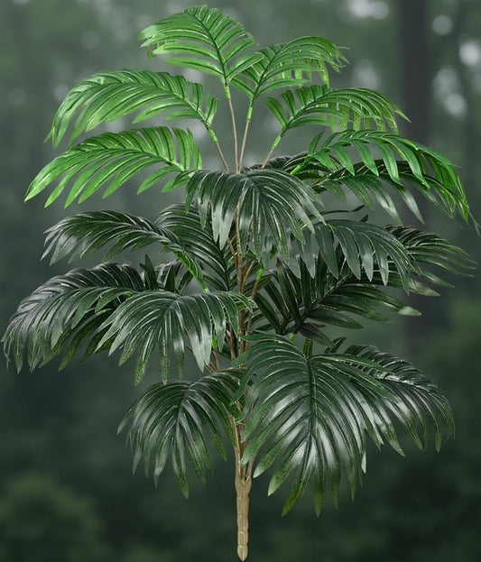 Dekorly Plastic Fake Plants Artificial Floor Plants Large Tropical Palm Tree Tall Monstera Plant in Pot Faux Plants for Indoor Outdoor Home (Areca | Without Pot), Green