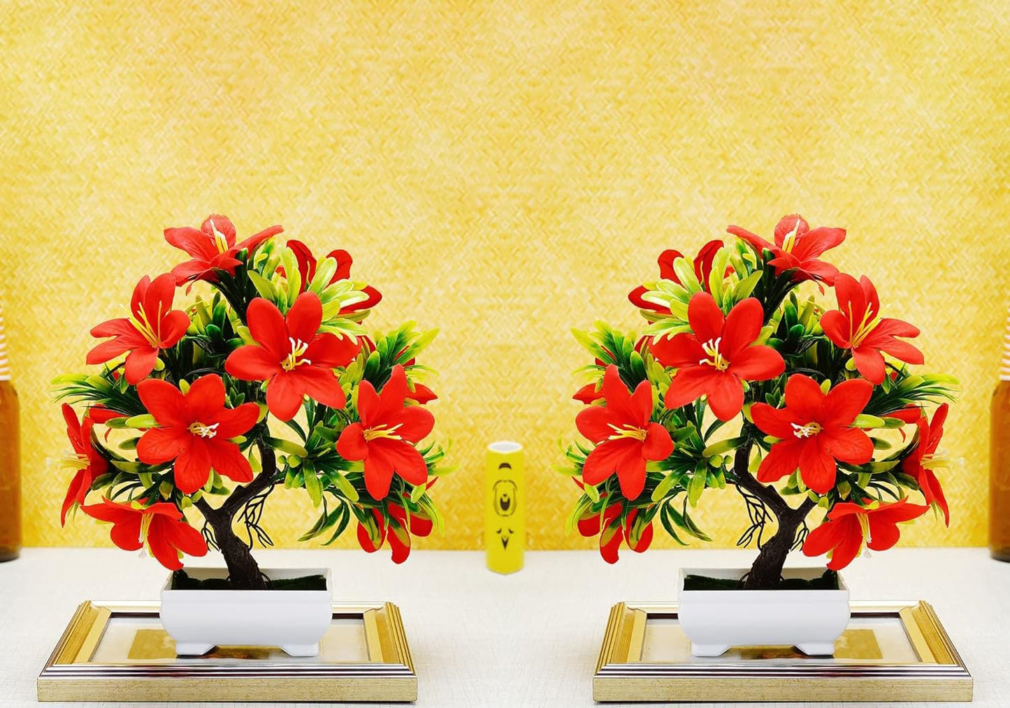 Dekorly Artificial Plants, Plastic Faux for Bathroom Home Office Décor