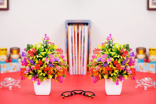 Dekorly Artificial Plants, Plastic Faux for Bathroom Home Office Décor