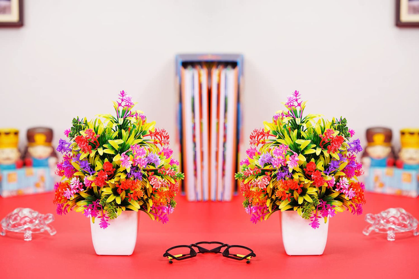 Dekorly Artificial Plants, Plastic Faux for Bathroom Home Office Décor