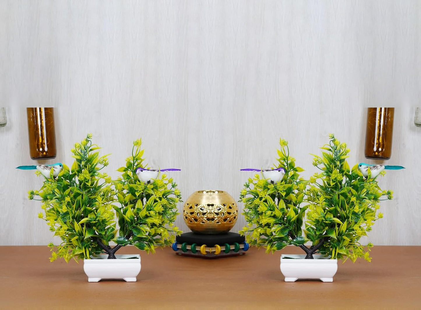 Dekorly Artificial Plants, Plastic Faux for Bathroom Home Office Décor
