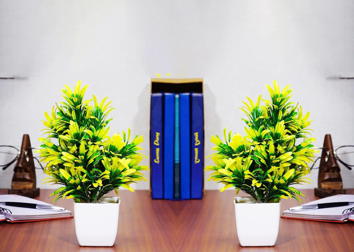 Dekorly Artificial Plants, Plastic Faux for Bathroom Home Office Décor
