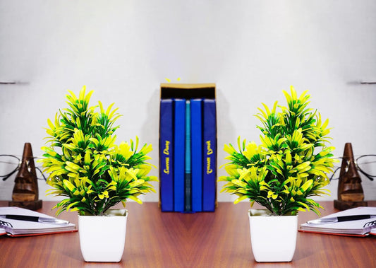 Dekorly Artificial Plants, Plastic Faux for Bathroom Home Office Décor