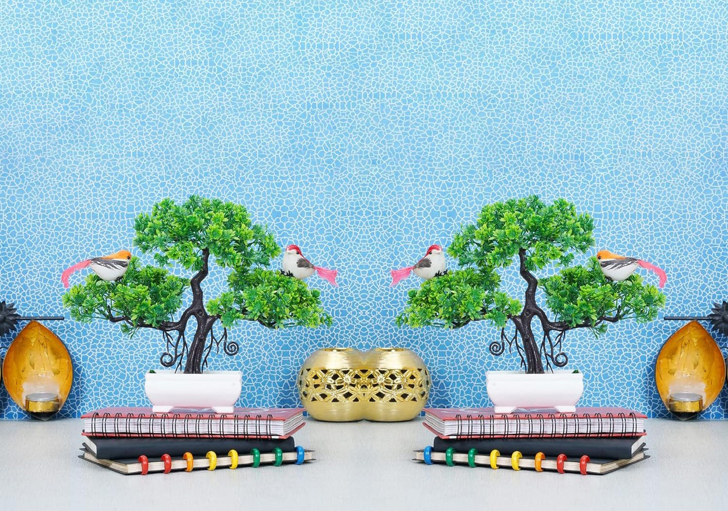 Dekorly Artificial Plants, Plastic Faux for Bathroom Home Office Décor